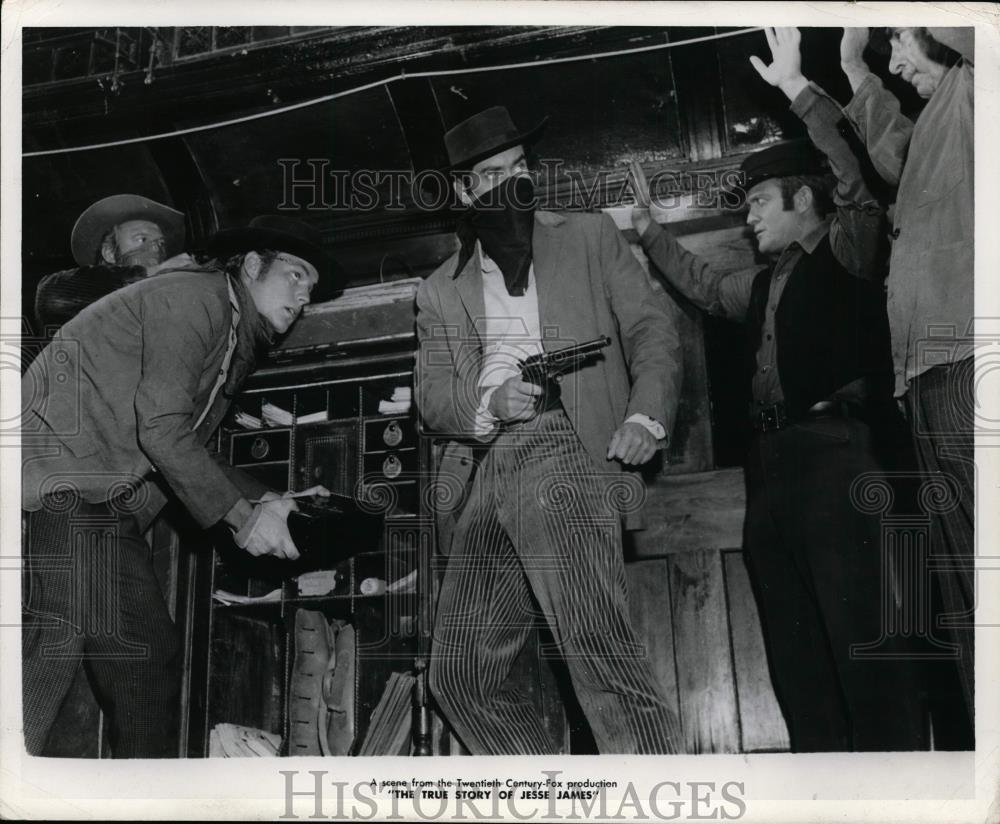 Press Photo The True Story of Jesse James-Robert Wagner and Jeffrey Hunter - Historic Images