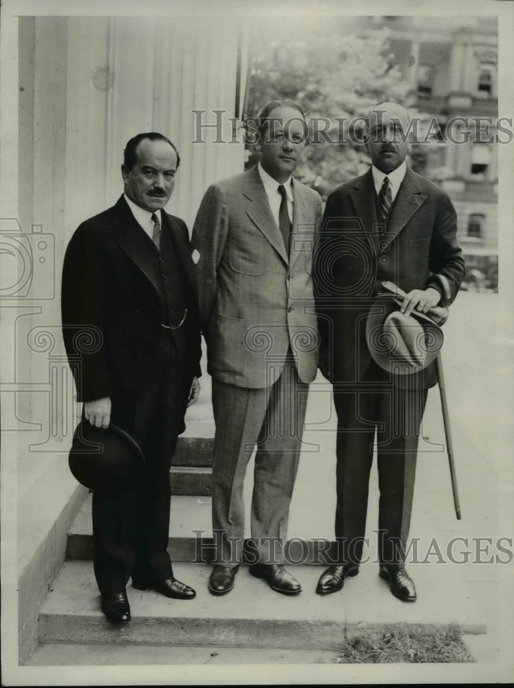 1931 Press Photo Carlos G. Davila, William S. Culbertson, Rafael Lewis Barahona - Historic Images