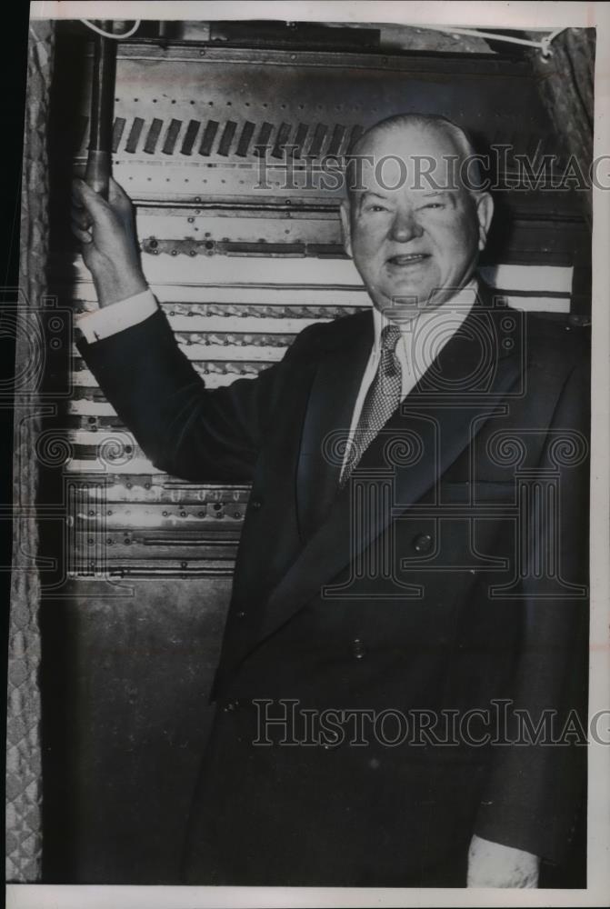 1954 Press Photo of Herbert Hoover  - nef06599 - Historic Images