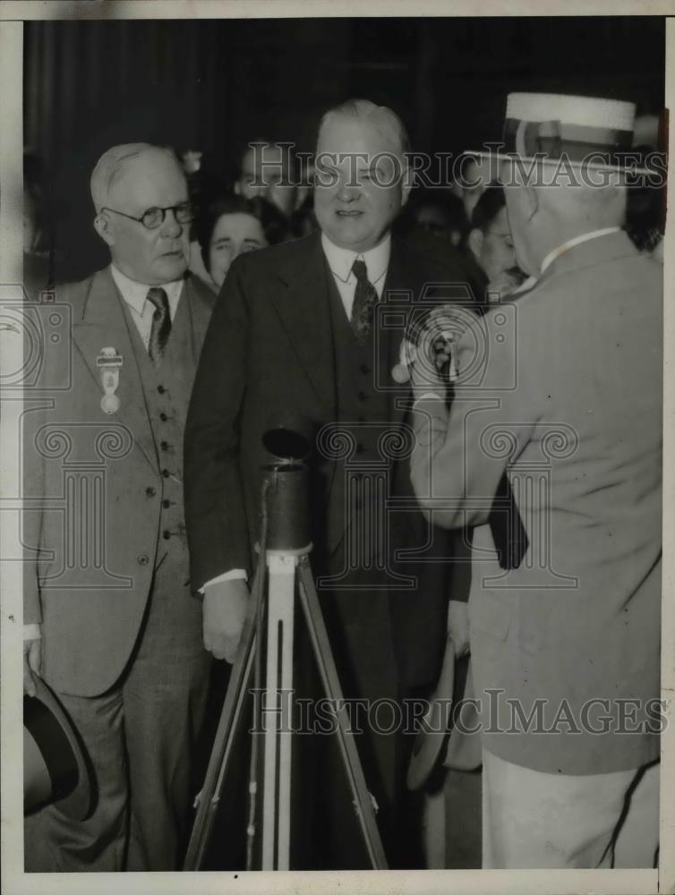 1936 Press Photo President Herbert Hoover - nef06625 - Historic Images