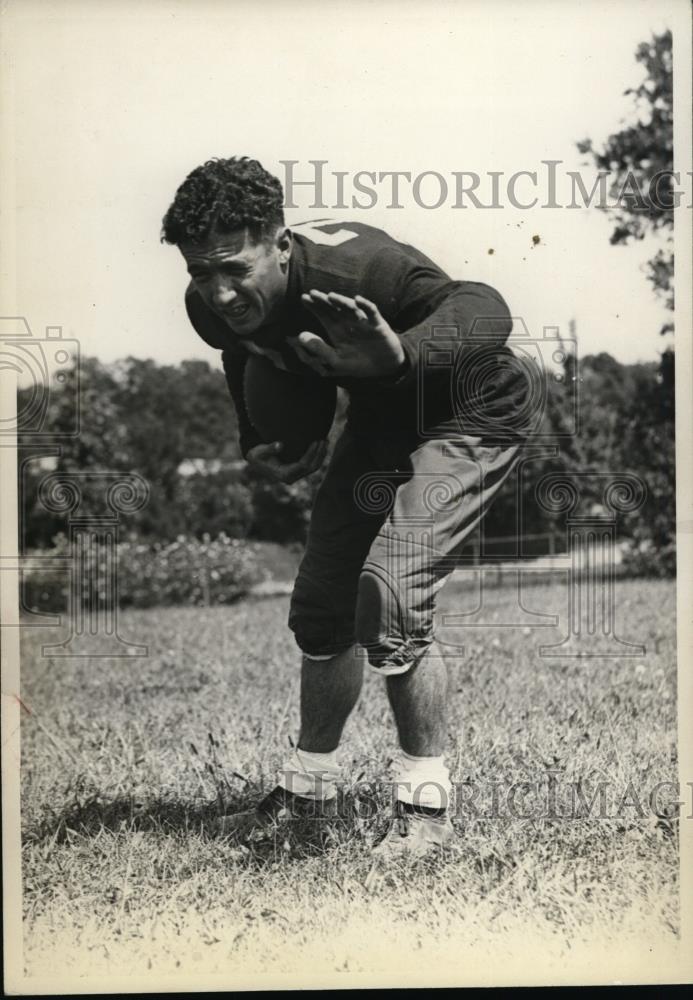 1936 Press Photo Fort Worth, Texas football player C.W. Norton - net02329 - Historic Images