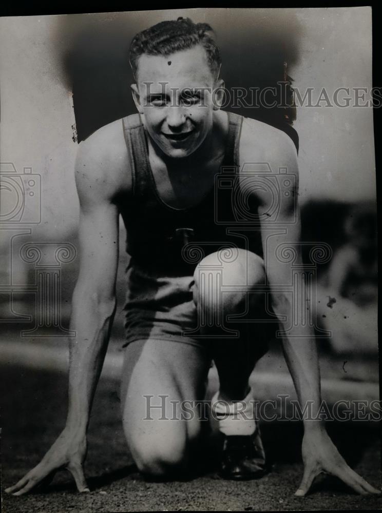 1935 Press Photo Track star Herman Neugass - net07616 - Historic Images