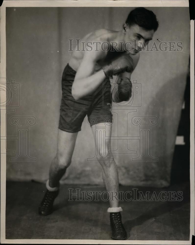 1923 Press Photo Boxer Jimmy Drannet poses for photo during training - net07621 - Historic Images