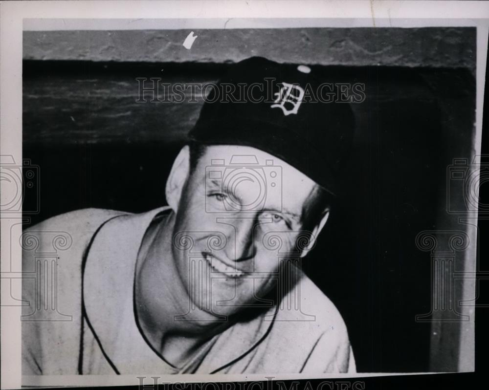 1951 Press Photo Detroit Tigers veteran pitcher Hank Borowy - net07758 - Historic Images