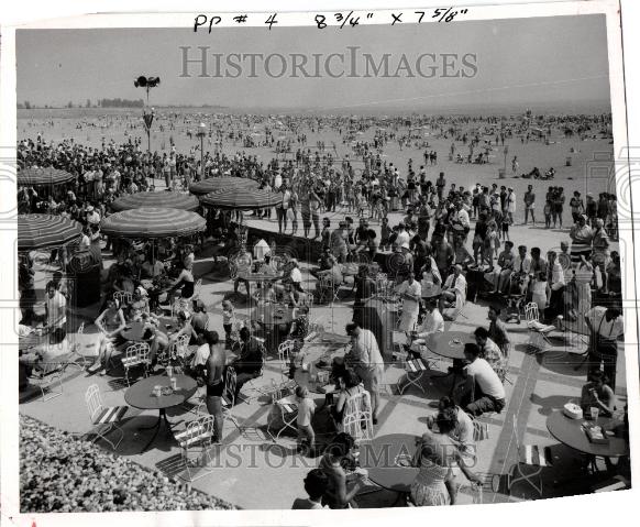 1955 Press Photo Metropolitan Beach Metro Park - Historic Images