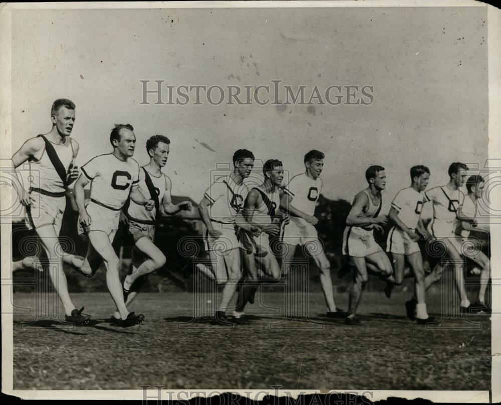 1930 Press Photo US athletes train for meet vs Oxford &amp; Cambridge - net08115 - Historic Images