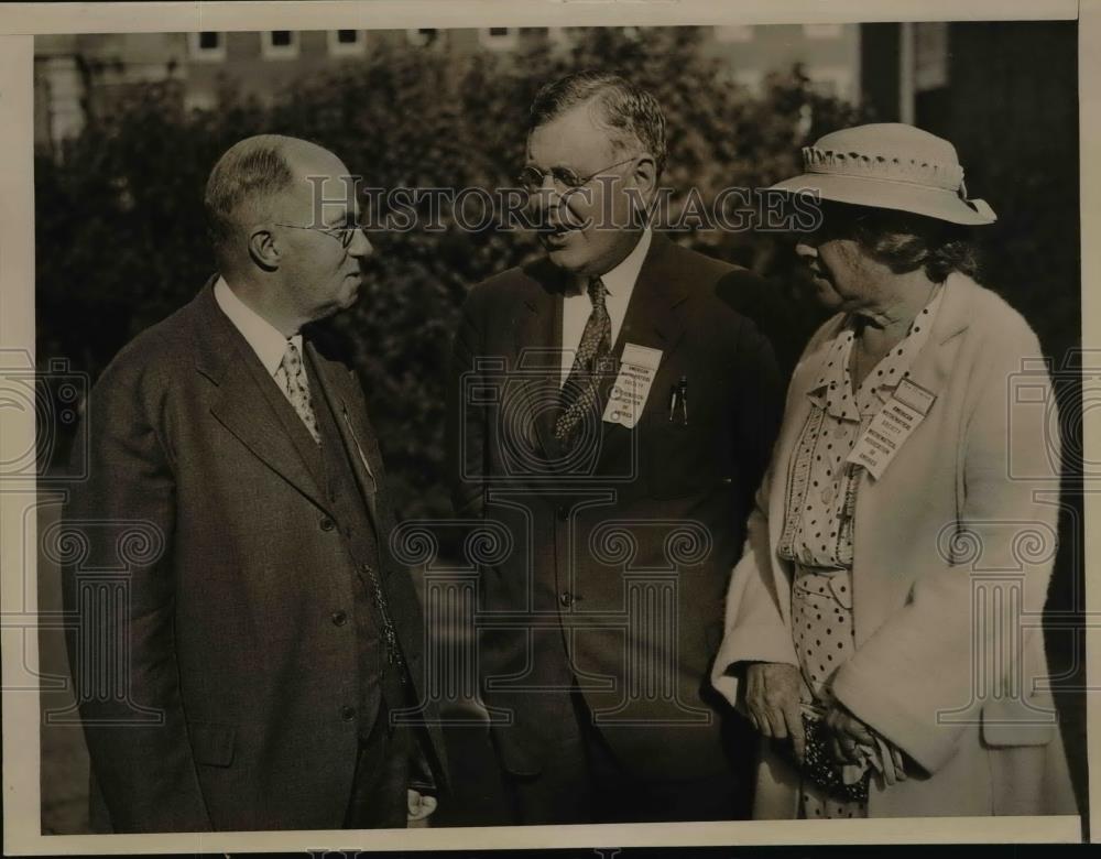 1936 Press Photo Currier, Mr. and Mrs. Dimick at Harvard Tercentenary - Historic Images