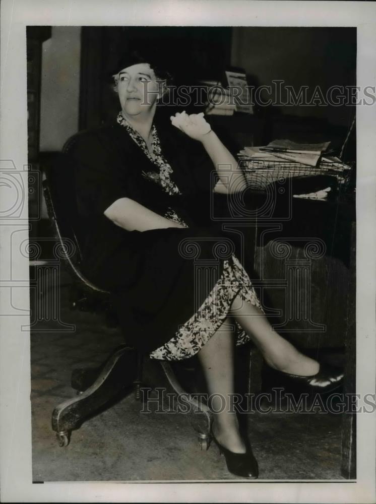 1937 Press Photo Violet Norton on trial charged with mail Fraud at Los Angeles - Historic Images