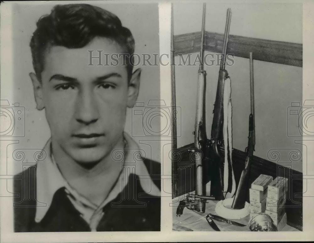 1940 Press Photo A. Zolomy Sentenced 2 Years For Burglary Theft And Explosives - Historic Images