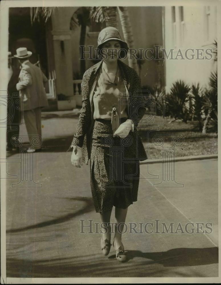 1930 Press Photo Florence King at Breakers Casino, Palm Beach - nef13913 - Historic Images