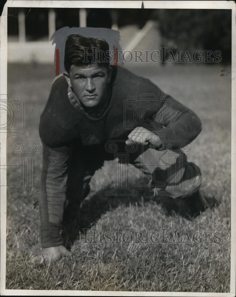 1927 Press Photo Gerald Thompson In His Ready Position - net18539 - Historic Images