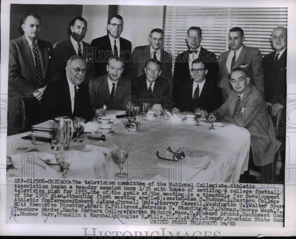 1955 Press Photo The National College Athletic Association Began A Session - Historic Images