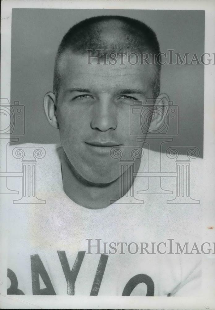 1963 Press Photo Don Trull Baylor University football player ready for a game - Historic Images