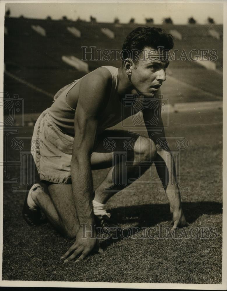 1928 Press Photo 18 year old Los Angeles sprinter Frank Lombardi - net22147 - Historic Images