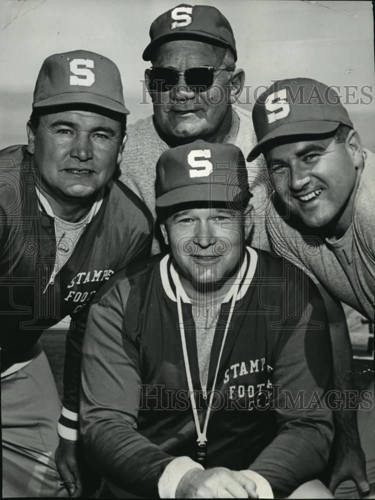 1981 Press Photo The Calgary Stampeder Coaches - spa33204 - Historic Images