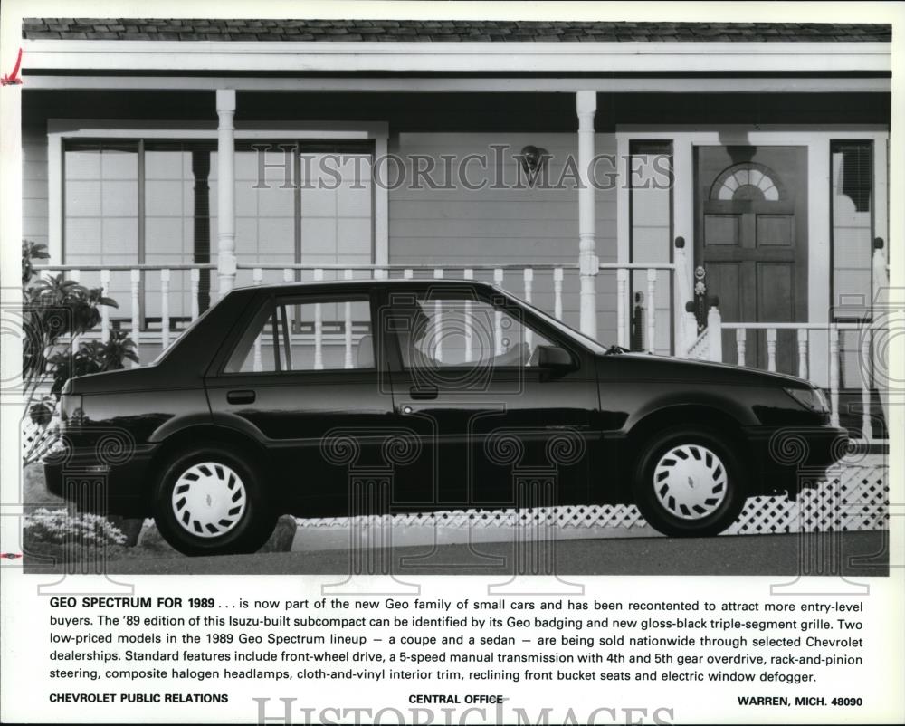 1989 Press Photo The 1989 Chevrolet Geo Spectrum - spp01640 - Historic Images