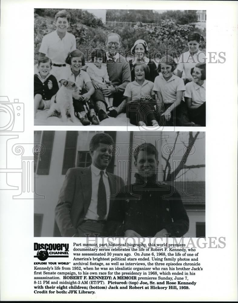 1998 Press Photo Featured photos from Robert F. Kennedy: A Memoir on Discovery. - Historic Images