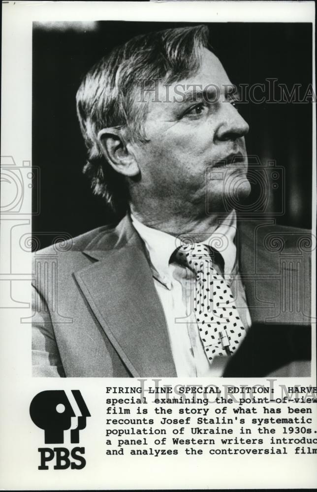 1986 Press Photo William F. Buckley host of Firing Line, on PBS. - spp02529 - Historic Images