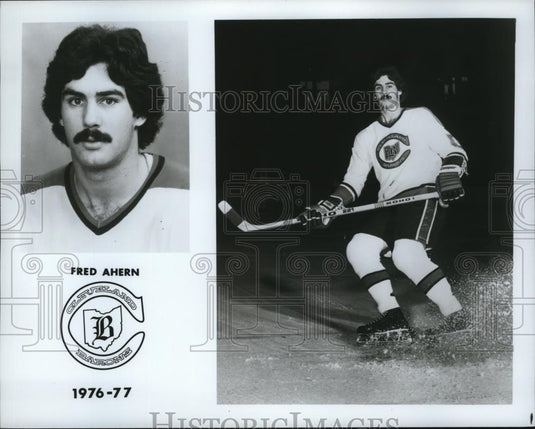 1976 Press Photo Fred Ahern, Hockey, Cleveland Barons - cvb76527 - Historic Images