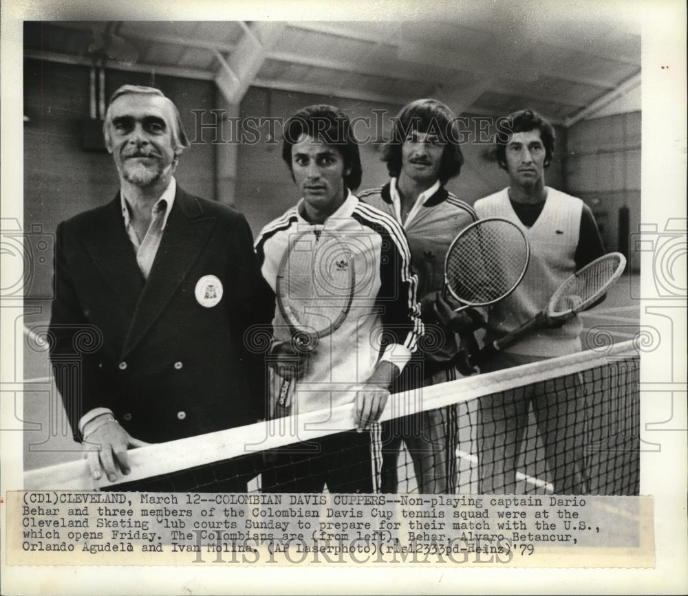 1979 Press Photo Colombian Davis Cup Tennis Squad - cvb76536 - Historic Images