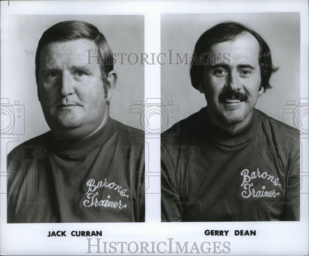 Press Photo Jack Curran and Gerry Dean, Cleveland Barons Trainers - cvb76611 - Historic Images