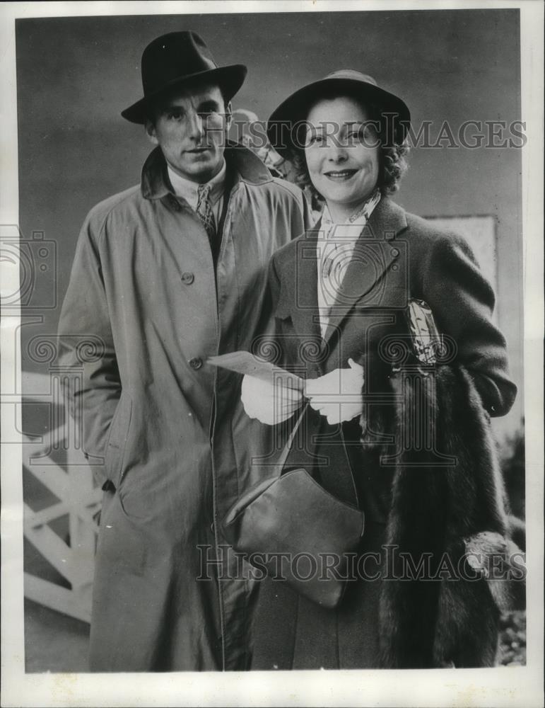 1936 Press Photo Fred Perry, Tennis, and Wife Helen Vinson - cvb76671 - Historic Images