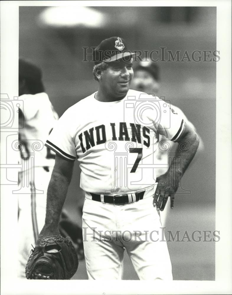 1986 Press Photo Pat Corrales, Cleveland Indians - cvb76680 - Historic Images