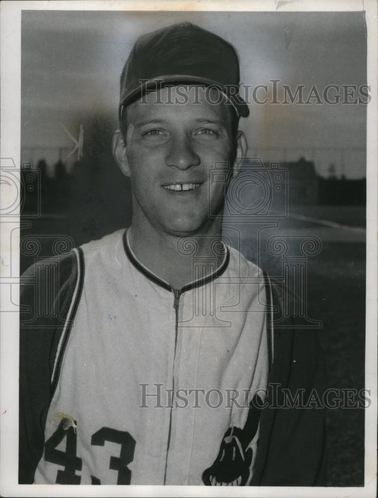 1966 Press Photo Lee Stange player for the Cleveland Indians. - cvb76706 - Historic Images
