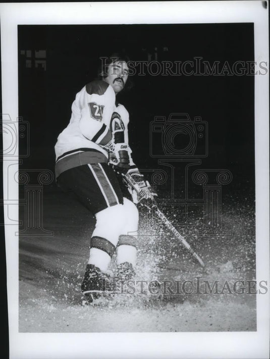 Press Photo Player for the Cleveland Barons team on the ice. - cvb76739 - Historic Images