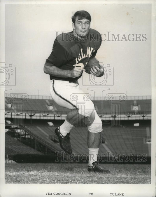 1967 Press Photo Tim Coughlin, Tulane FB - cvb76785 - Historic Images