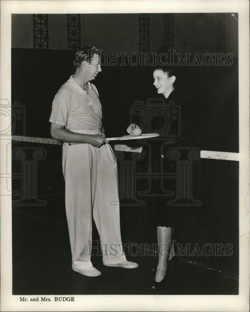 1946 Press Photo Mr. and Mrs. Don Budge, Tennis - cvb76875 - Historic Images