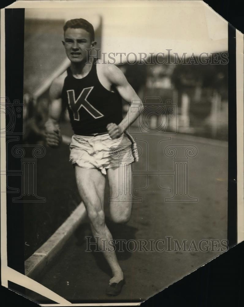 1928 Press Photo Sol McInerney Unoversity of Kansas broad jumper - net22963 - Historic Images