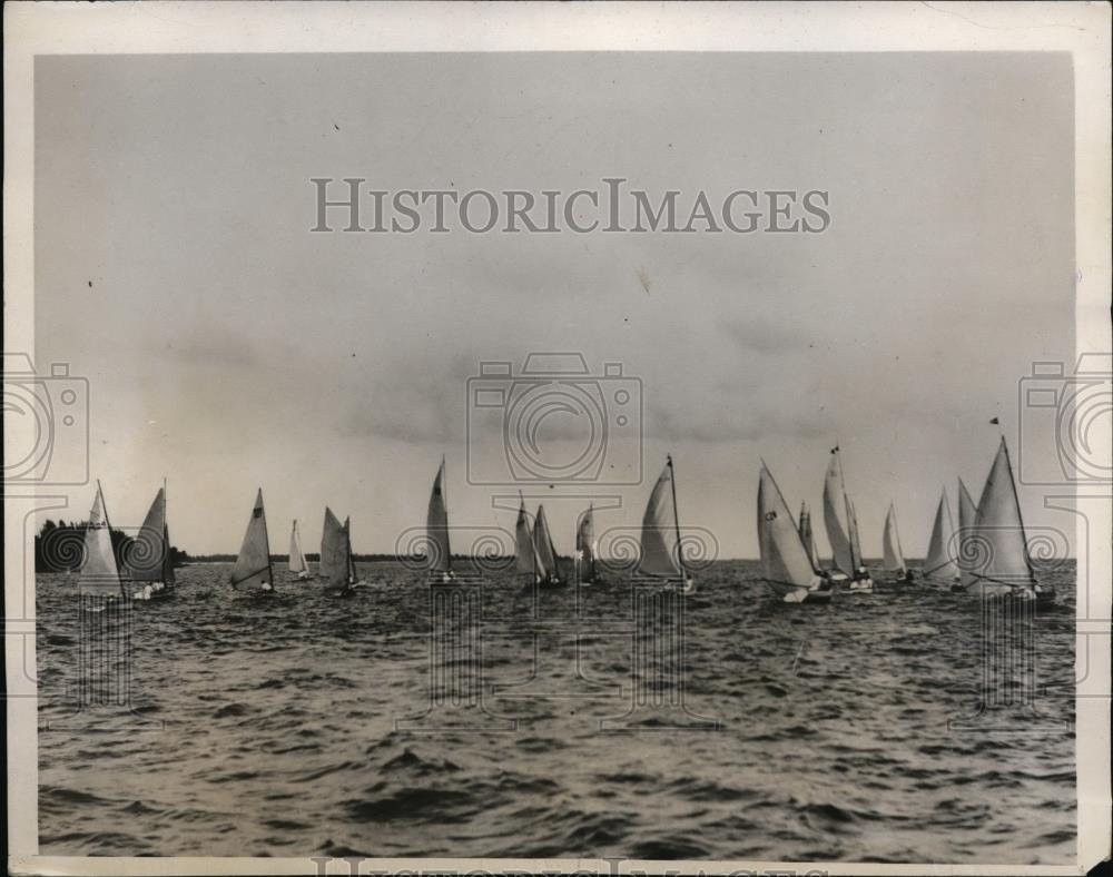 1933 Press Photo Mid Winter yacht race at Miami Beach Florida - net24523 - Historic Images