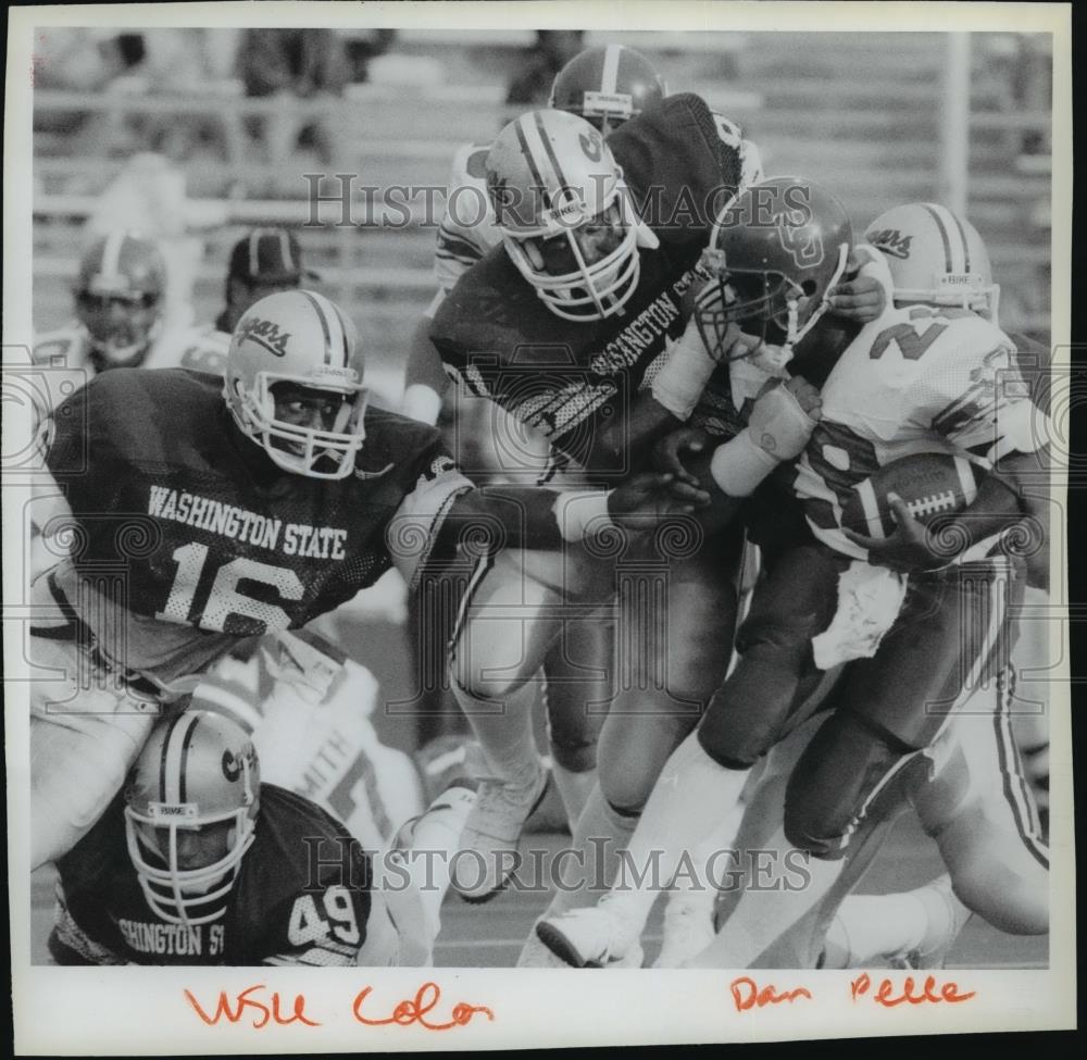 1991 Press Photo Football College WSU action - spa33418 - Historic Images
