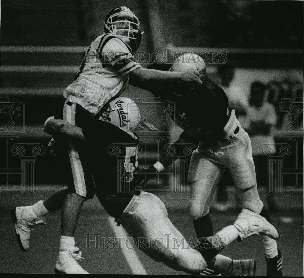 1990 Press Photo Football University of Idaho and Weber State QB Jamie Martin - Historic Images