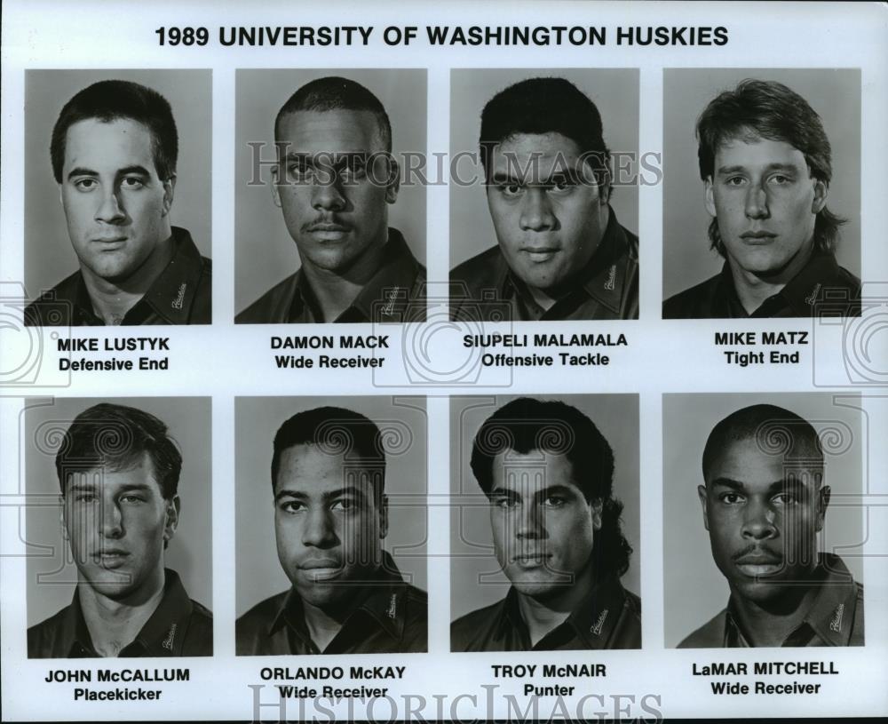 1989 Press Photo Football University of Washington Huskies - spa34199 - Historic Images
