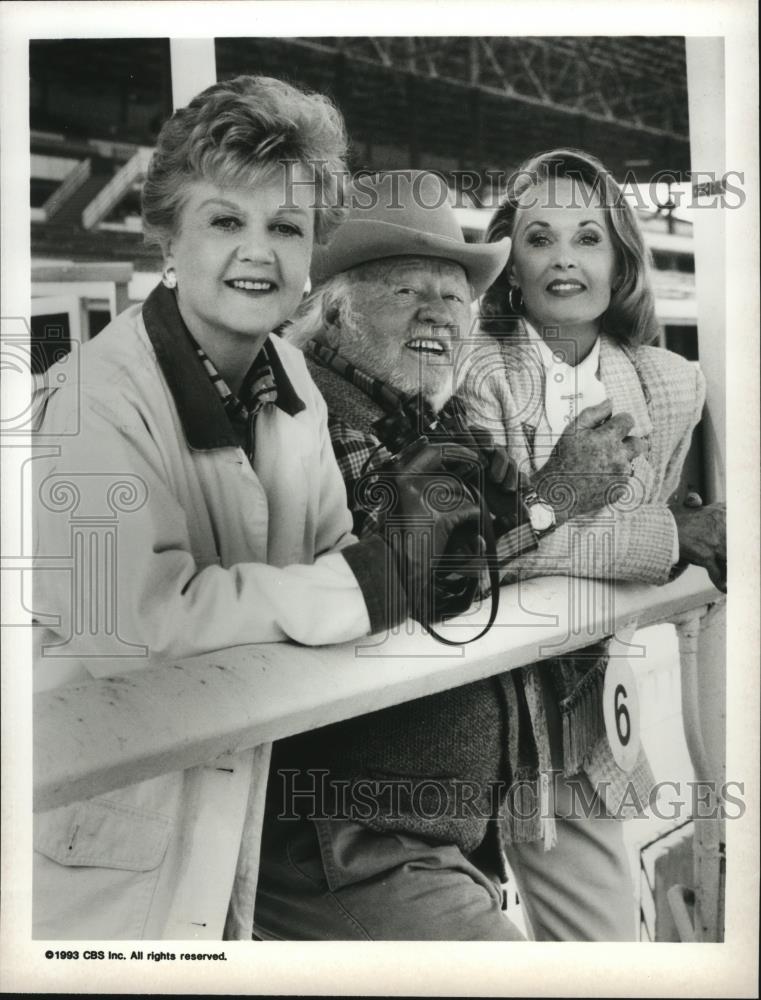 1994 Press Photo Stars Mickey Rooney, Angela Lansbury and Tippi Hedren - Historic Images