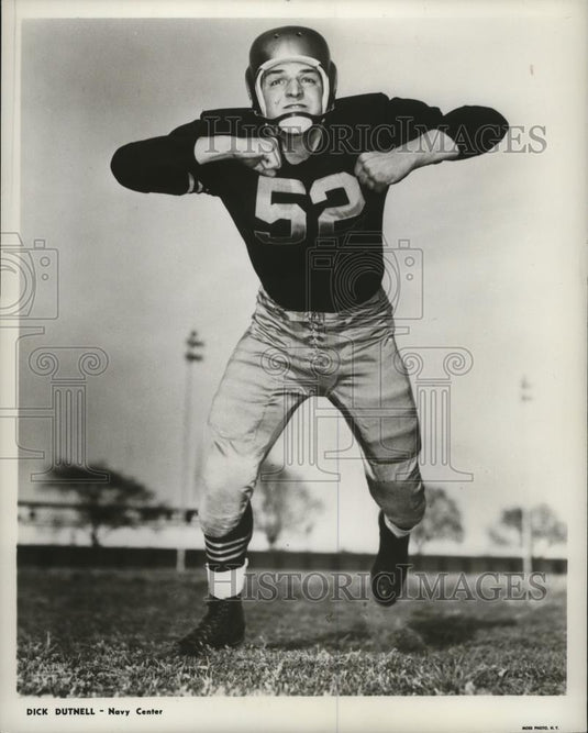 1952 Press Photo Dick Dutnell, Navy football center - cvb77515 - Historic Images
