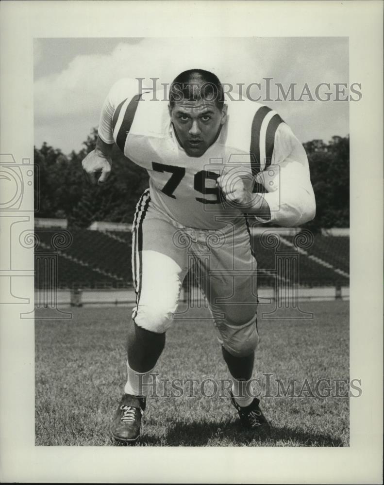 1962 Press Photo Frank Coufalik of Indiana University Football team - cvb77557 - Historic Images