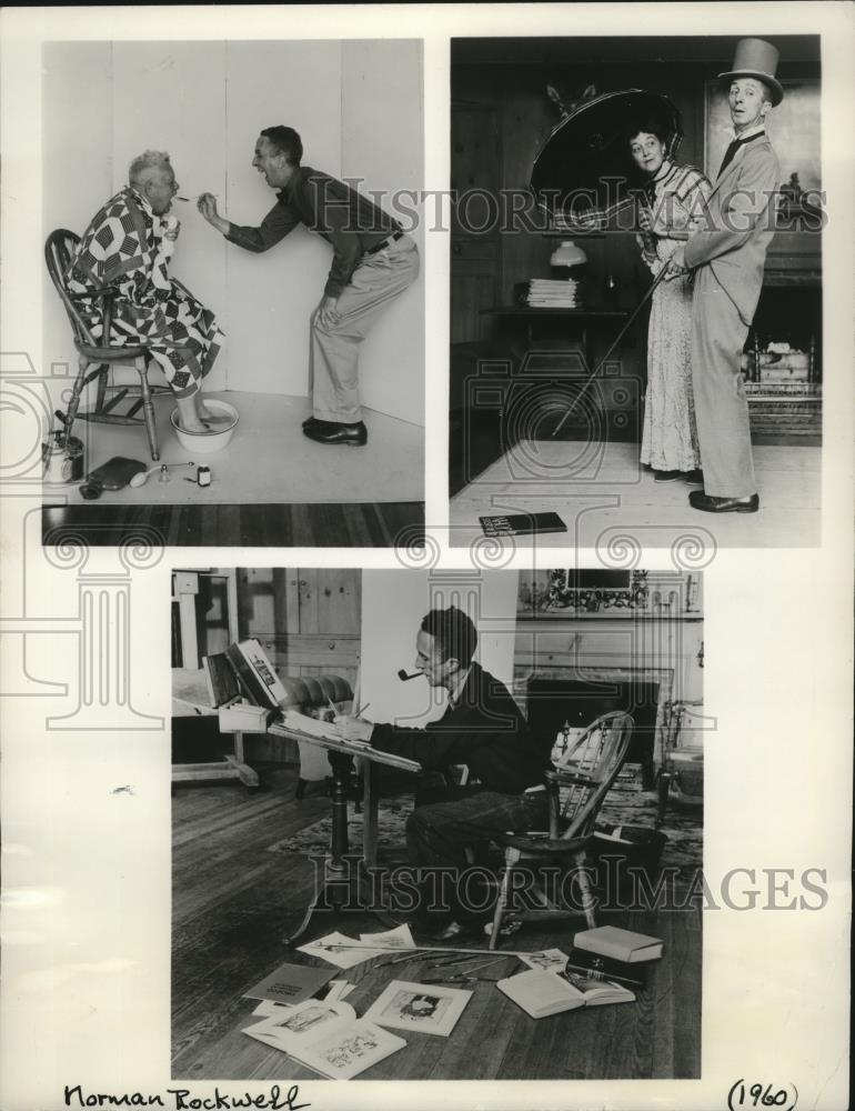 1968 Press Photo Norman Rockwell&#39;s autobiography My Adventures as an Illustrator - Historic Images