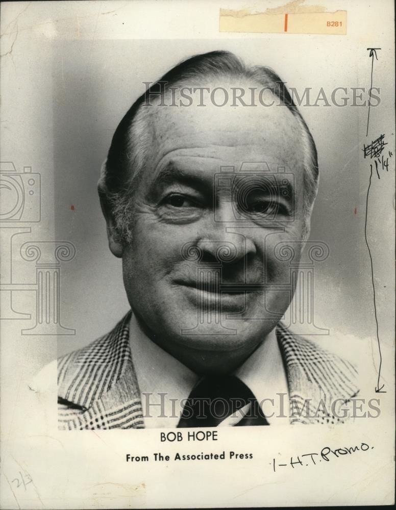 1973 Press Photo Comedian Bob Hope - cvb77830 - Historic Images