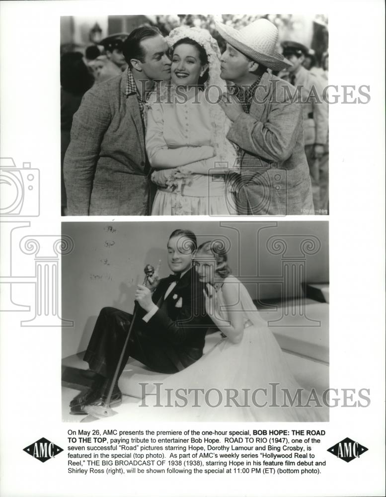 1998 Press Photo Bob Hope: The Road To The Top- Tribute to Bob Hope on AMC - Historic Images