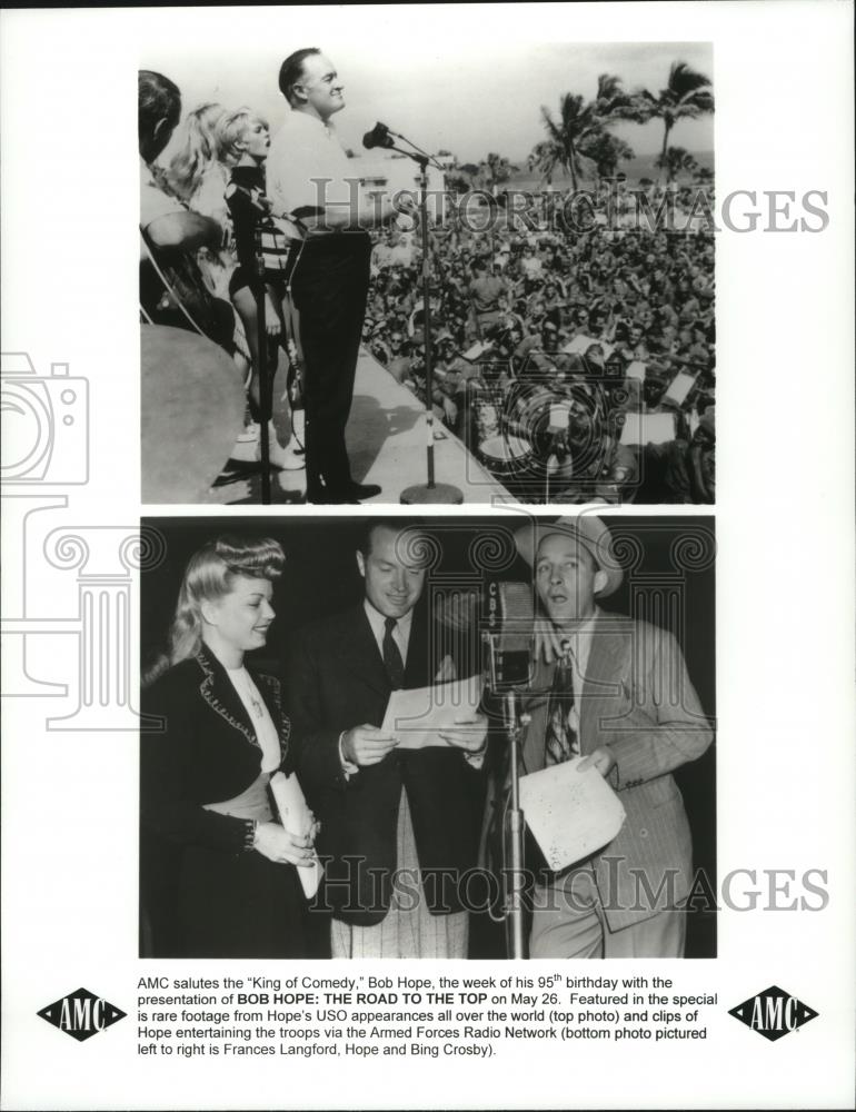 1998 Press Photo AMC salutes the King of Comedy: Bob Hope- The Road To The Top - Historic Images