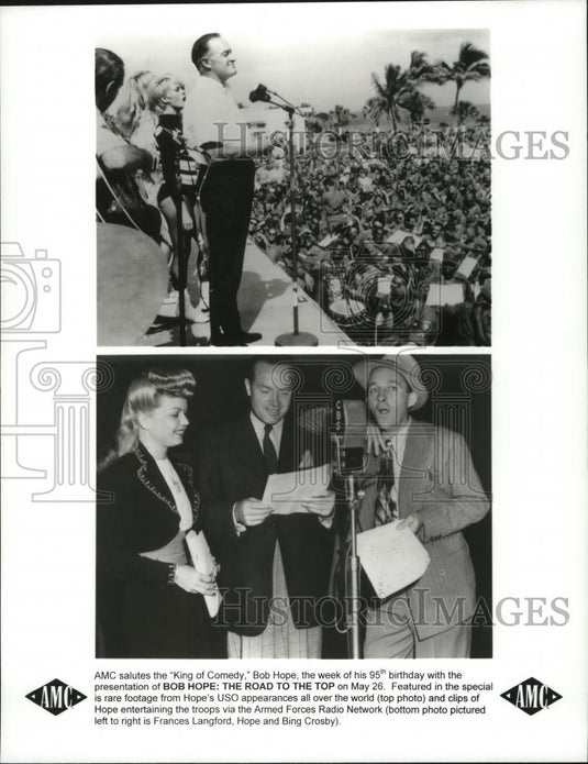 1998 Press Photo AMC salutes the King of Comedy: Bob Hope- The Road To The Top - Historic Images