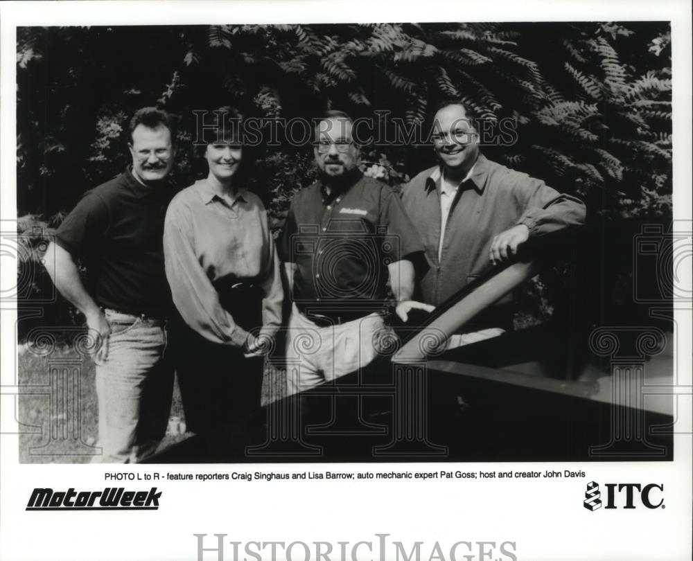 Press Photo MotorWeek-John Davis-Host and Creator, Auto Mechanic Pat Goss. - Historic Images