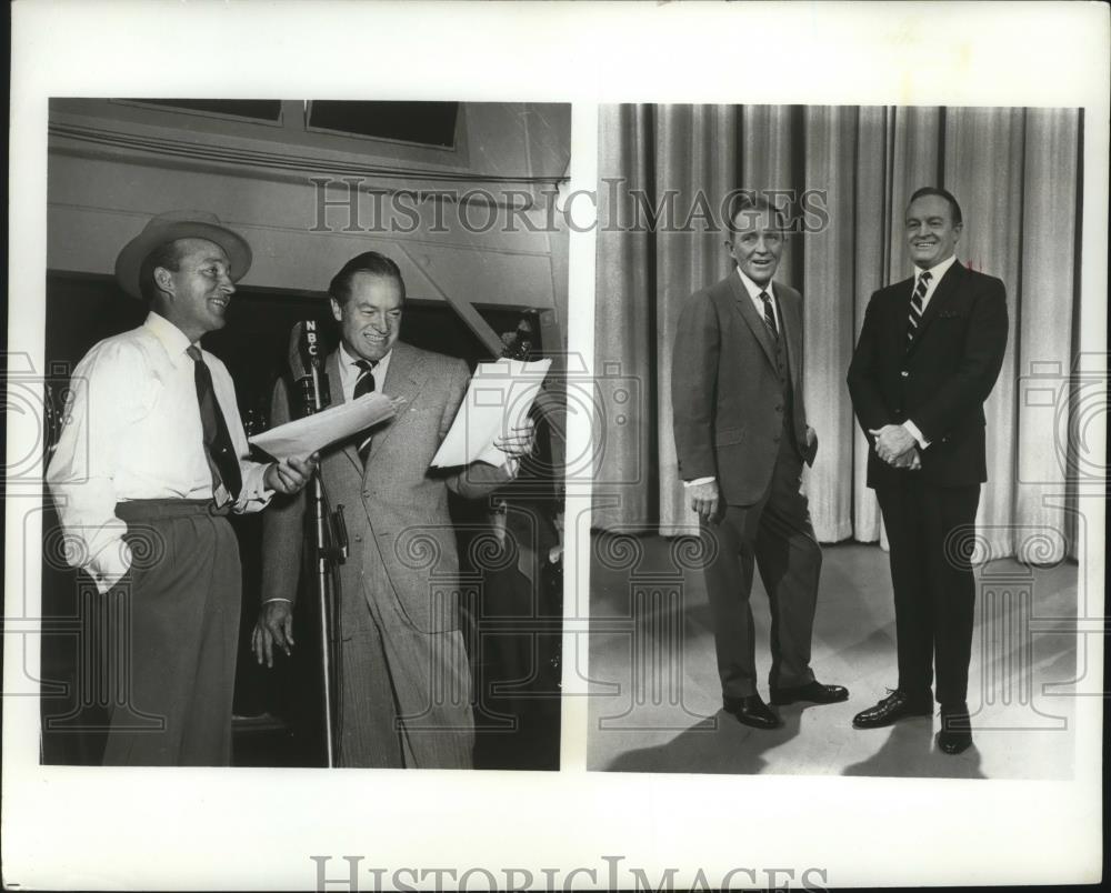 1971 Press Photo Bing Crosby & Bob Hope- Chrysler Presents the Bob Hope Special - Historic Images