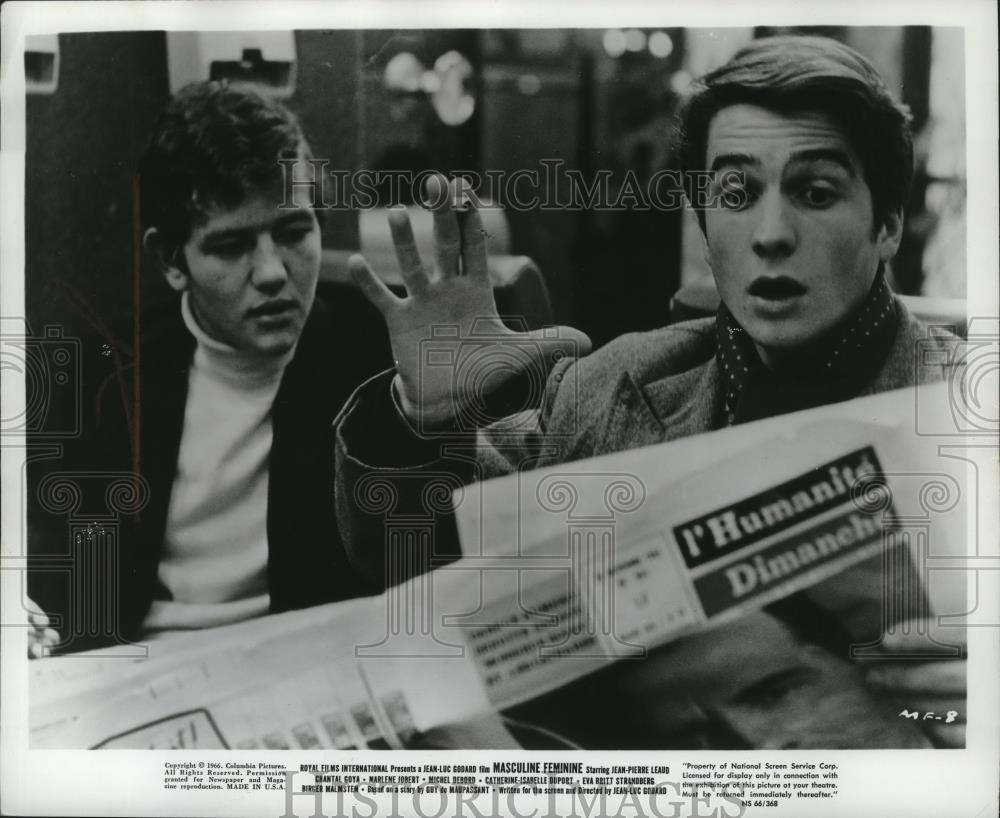 1968 Press Photo Jean Pierre Leaud in Masculine Feminine at Dishman Theater - Historic Images
