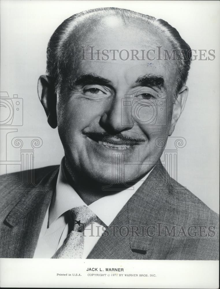 1971 Press Photo Jack Warner appears with a big smile - cvb77636 - Historic Images