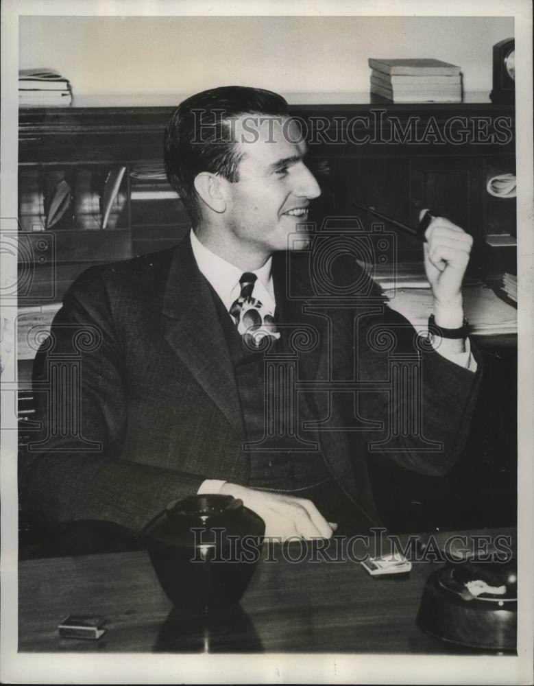 1939 Press Photo John D Rockefeller III tackled prison reform by visiting jails - Historic Images