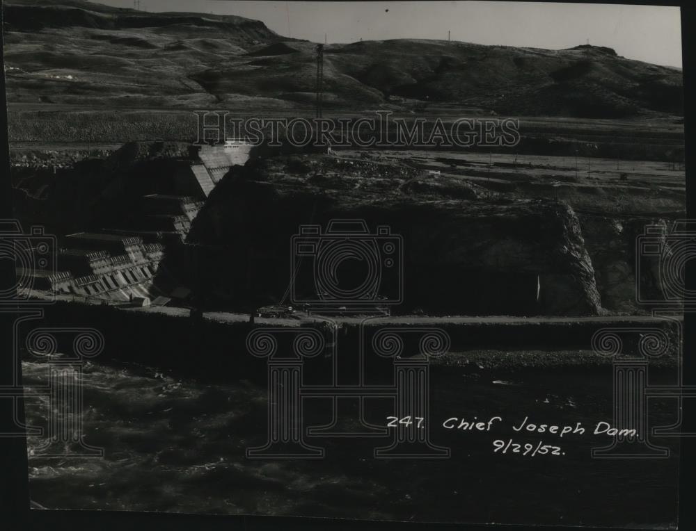 1952 Press Photo Chief Joseph Dam - Historic Images